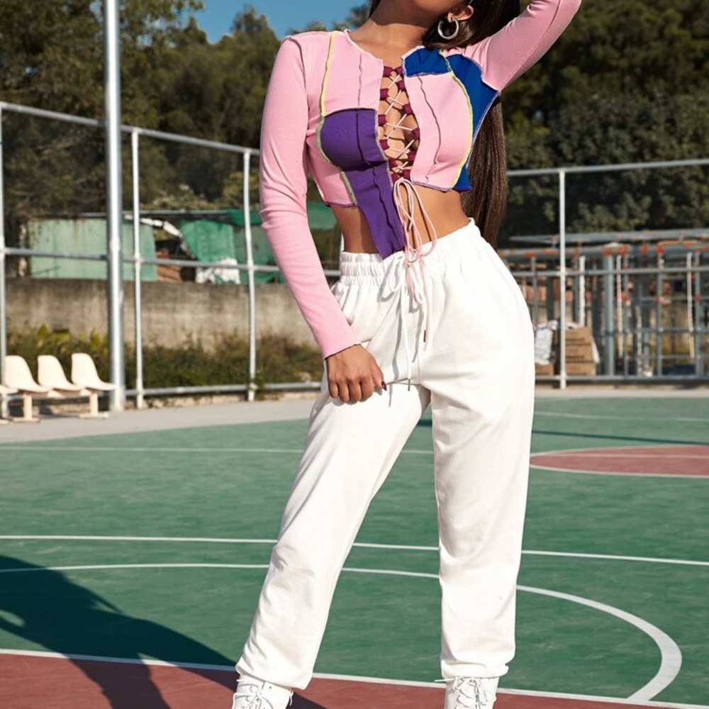 Color block top